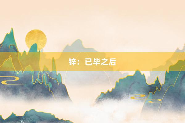 锌：已毕之后