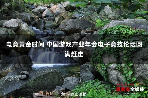 电竞黄金时间 中国游戏产业年会电子竞技论坛圆满赶走