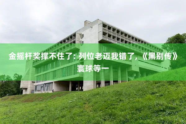 金摇杆奖撑不住了: 列位老迈我错了, 《黑别传》寰球等一